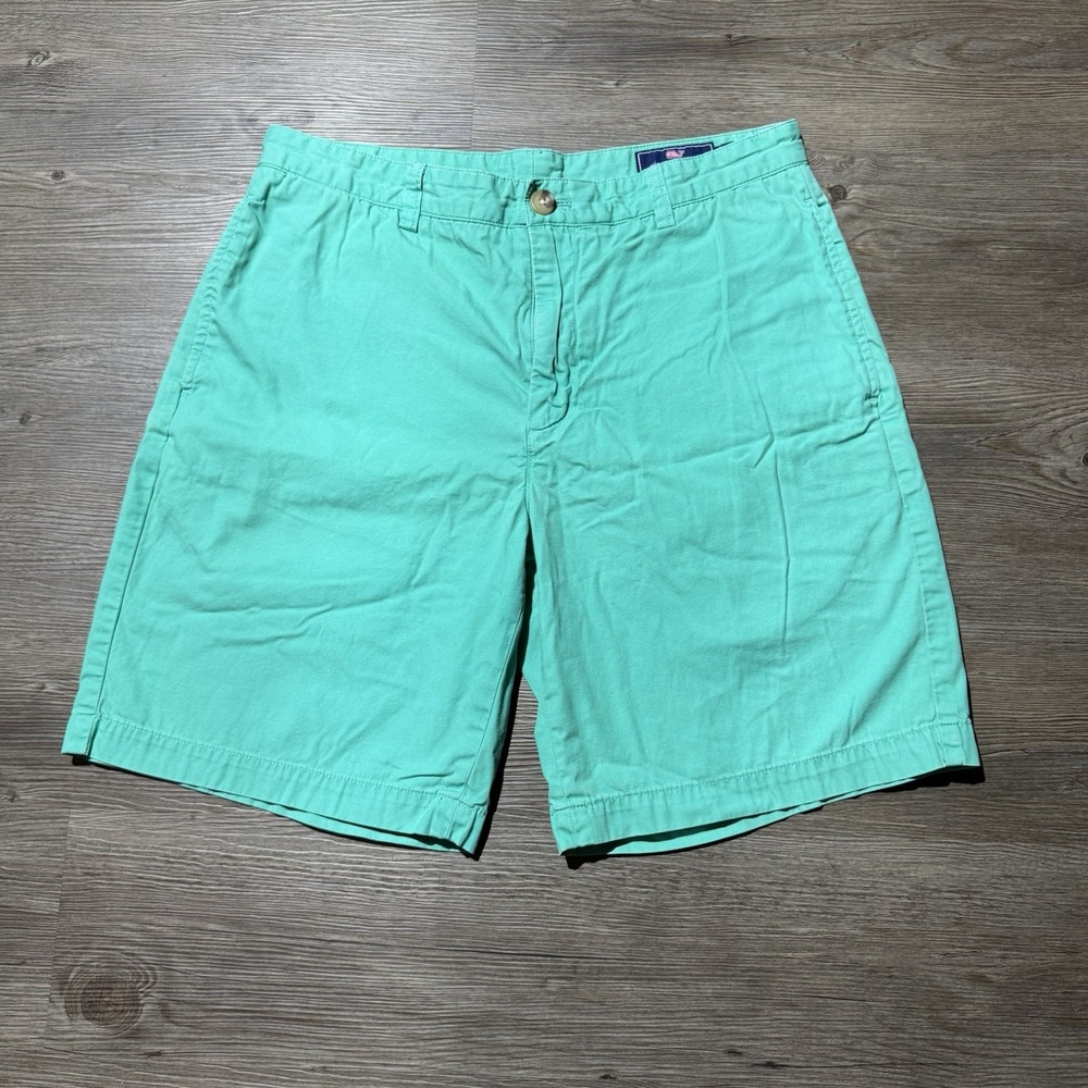 Vineyard Vines Club Short Men's Size 32 Mint Green Chino Shorts Cotton